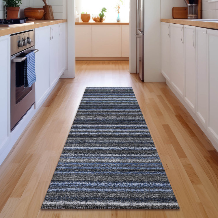 Premium Machine Washable Cerrito AMF598 Blue Rug