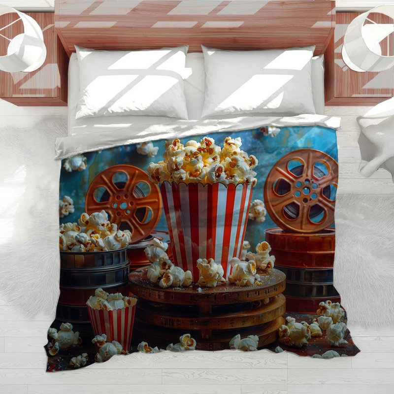 Movie Night Entertainment Cotton Blend Comforter, Twin XL Comforter