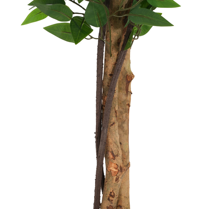 Ficus artificiel avec pot et tronc de bois 63 po Oech
