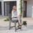 Small Space 4 - Person 32.1"  Square Dining Set Outdoor Poly Patio Chair with Table  All-weather Waterproof-1437324161