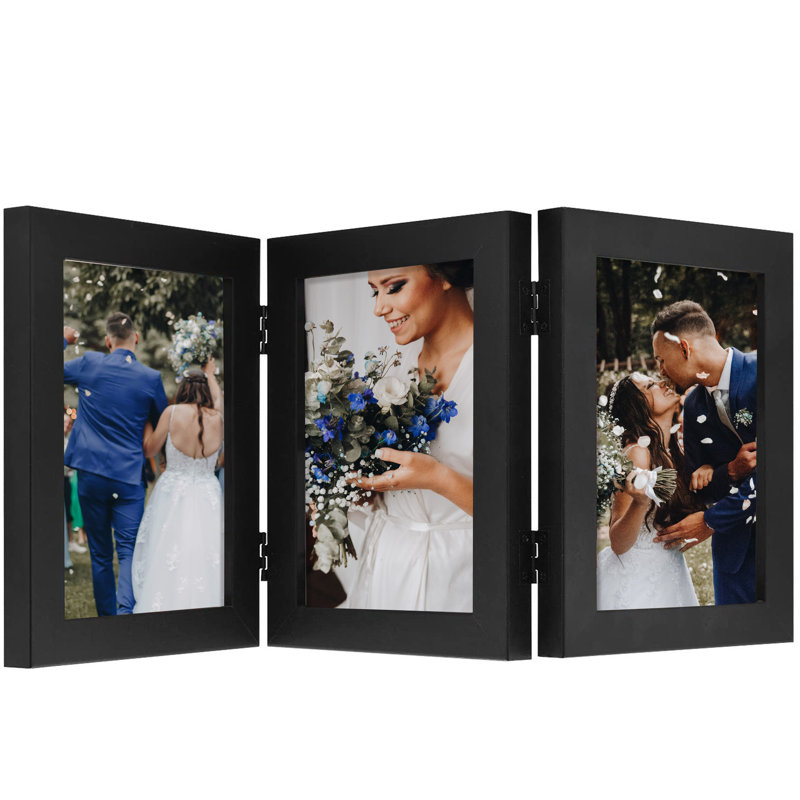Cadre 3 pièces Ariann, Noir, 5 po x 7 po