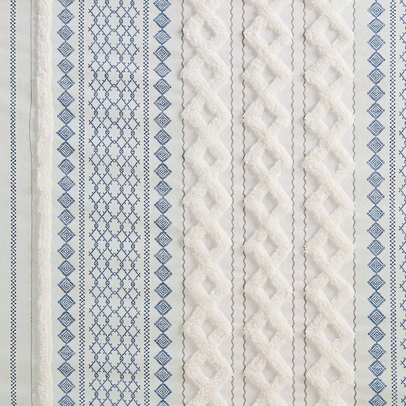 Rideau de douche Karnesha, Bleu