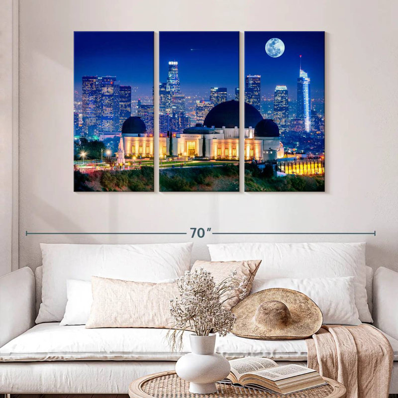 Sebbie Griffith Park Observatory, 32" H x 50" W