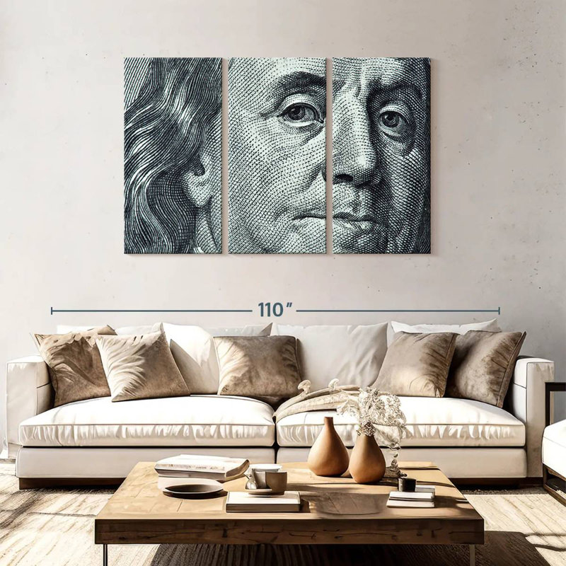 Leisha Benjamin Franklin, 48" H x 74" W