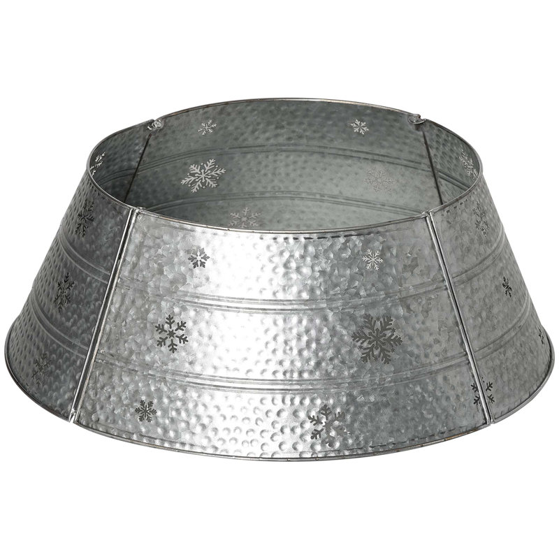 Collier pour arbre de Noël en acier Frosten rustique avec installation facile et conception durable