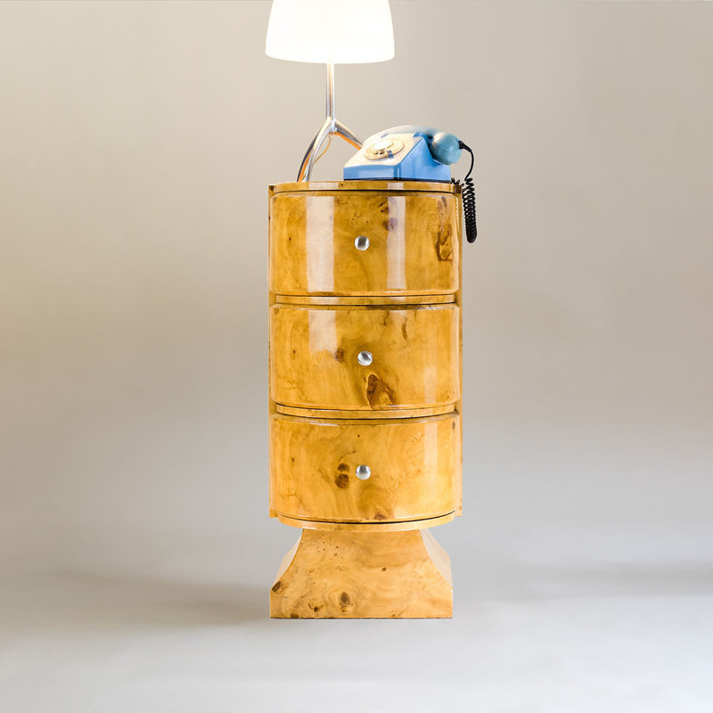Herland 50cm W Manufactured Wood Bedside Table