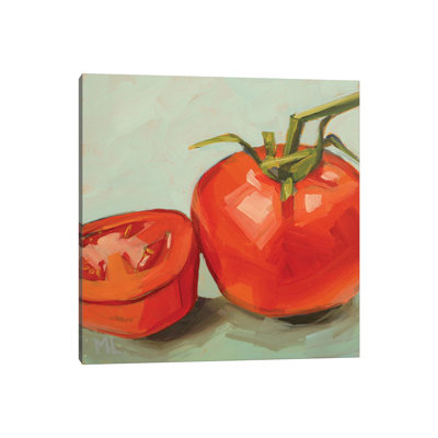 Tomato And A Half by Monica Linares - Wrapped Canvas Painting