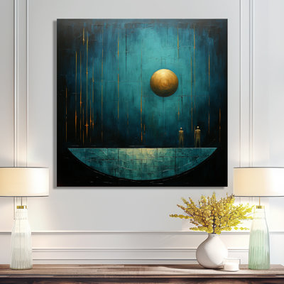 «Abstract Lunar Dream», art mural paysages spatiaux