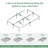 Metal Platform Bed Frames Mattress Foundation With Steel Slat Support, No Box Spring Needed, Storage Space Under Base, Easy Assembly-1451421387