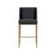 Alexandro Upholstered Stool with Metal Frame-1150812285