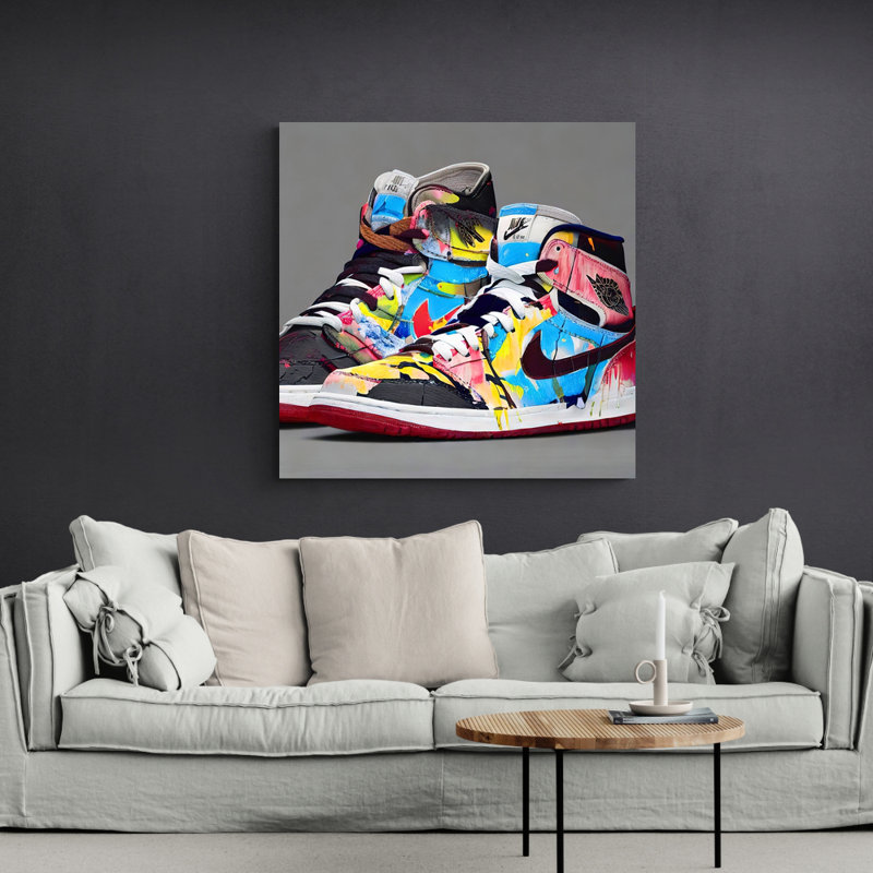 «Air Jordan 30» par Stephen Chambers, impression sur toile tendue, L 15 po x H 15 po