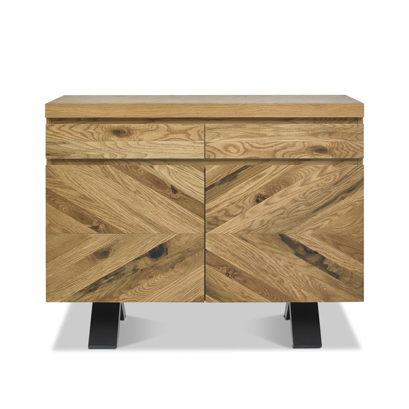 Aries 110cm Sideboard, Rustic Oak