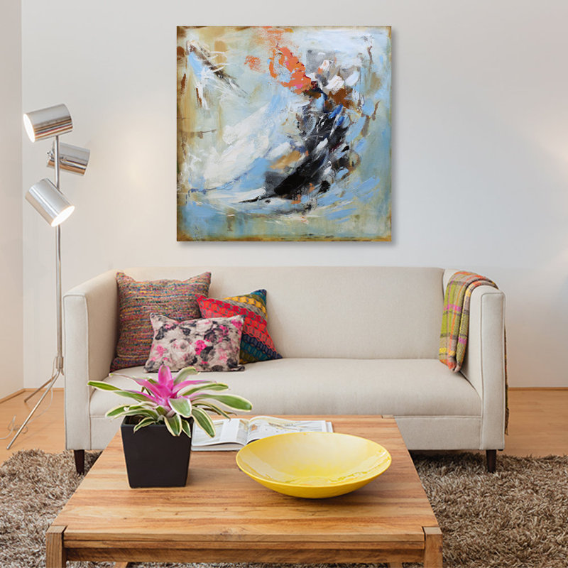 « passion ii », impression sur toile, H 12 po x l 12 po x P 0,75 po, Pas de tapis, Toile tendue