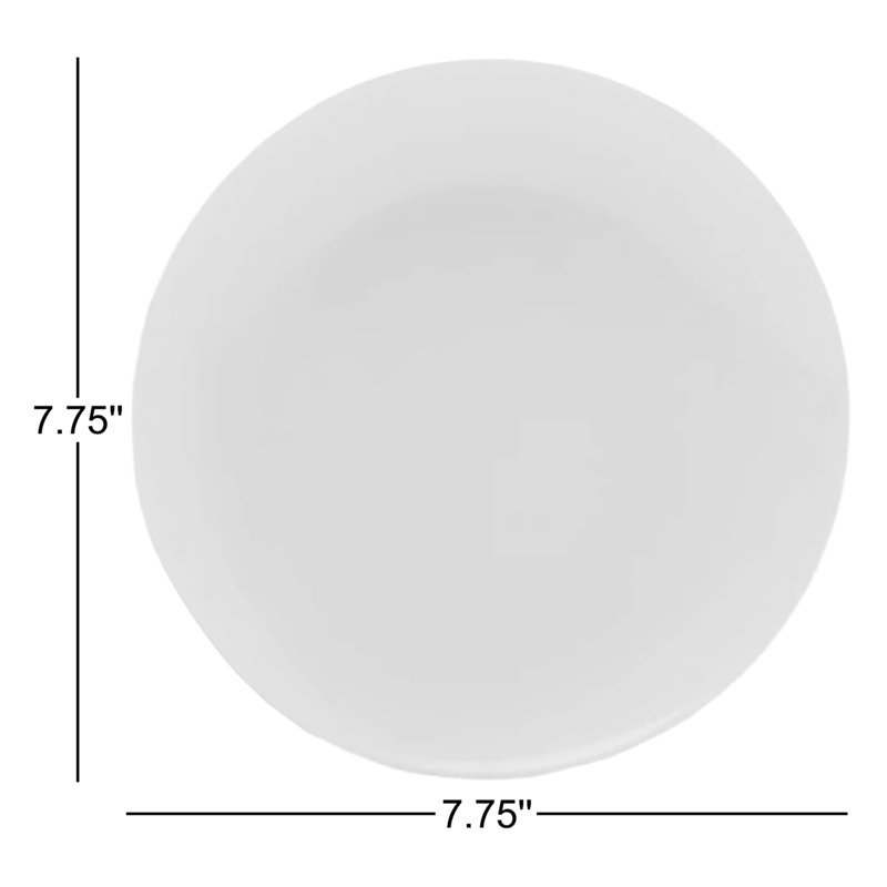 Fitz and Floyd Everyday White Coupe Salad Plate