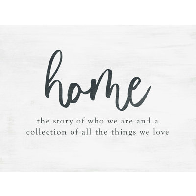 " Home Story Of Who We Are "