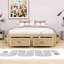 Lit plateforme en bois 6 tiroirs au design épuré-461776984-461776964