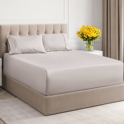 Ensemble de draps en coton 4 pièces à densité de tissage 400 fils 4 pièces