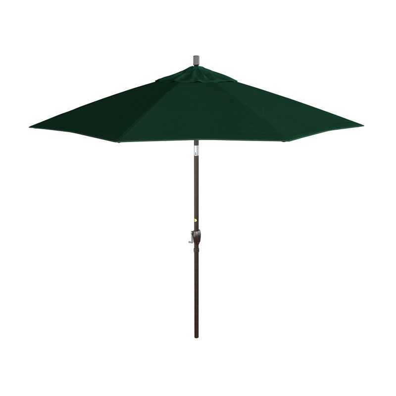 Parasol de marché 108 po Jeske, Velours vert forêt