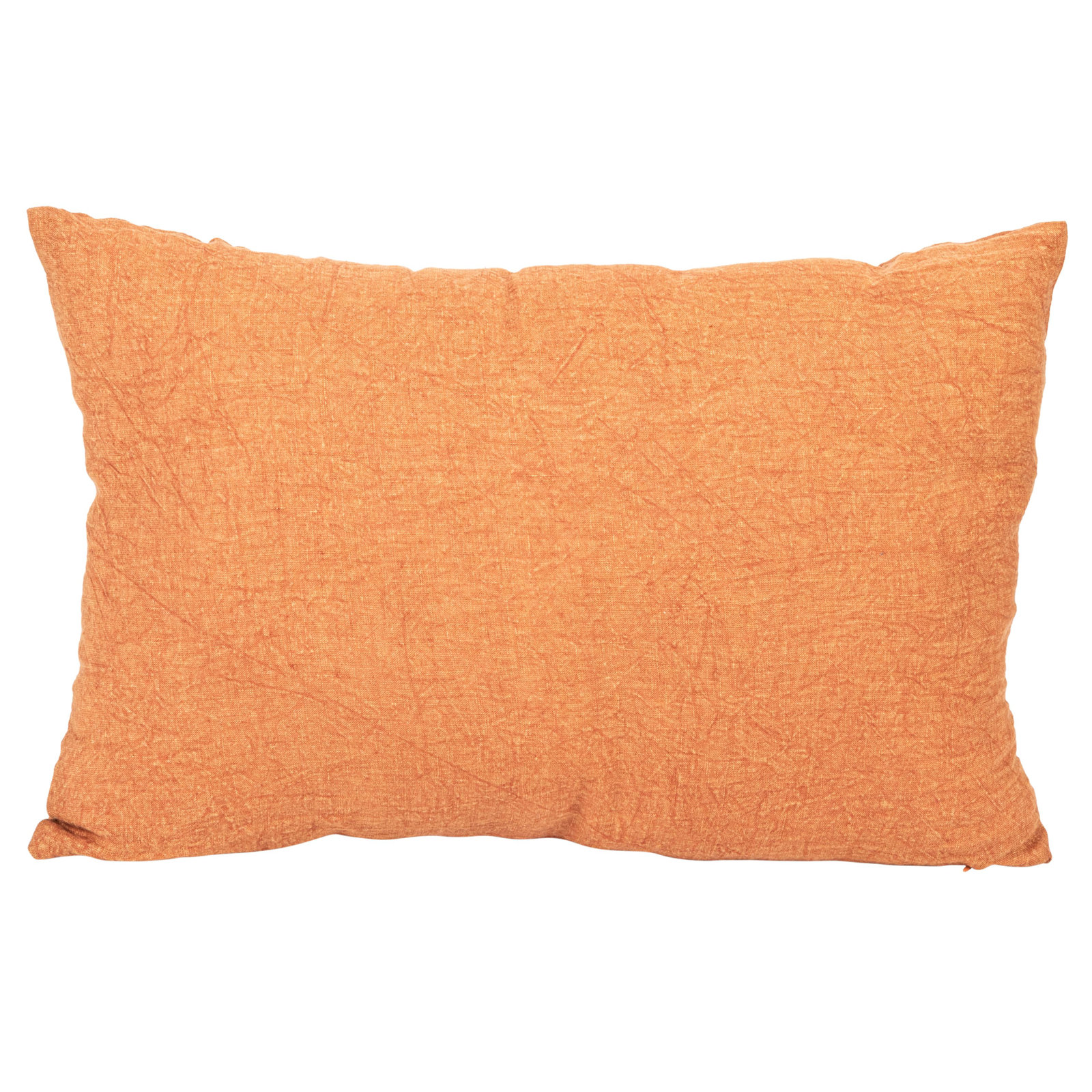Julianne 24" x 16" Linen Throw Pillow, Orange