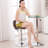 Bigler Swivel Upholstered Adjustable Height Counter Stool with Metal Frame-1858063097