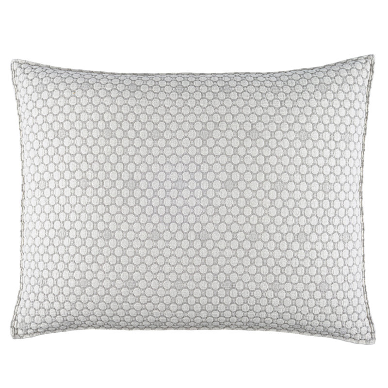 Lodi Matelasse Sham, Silver, Dutch Euro