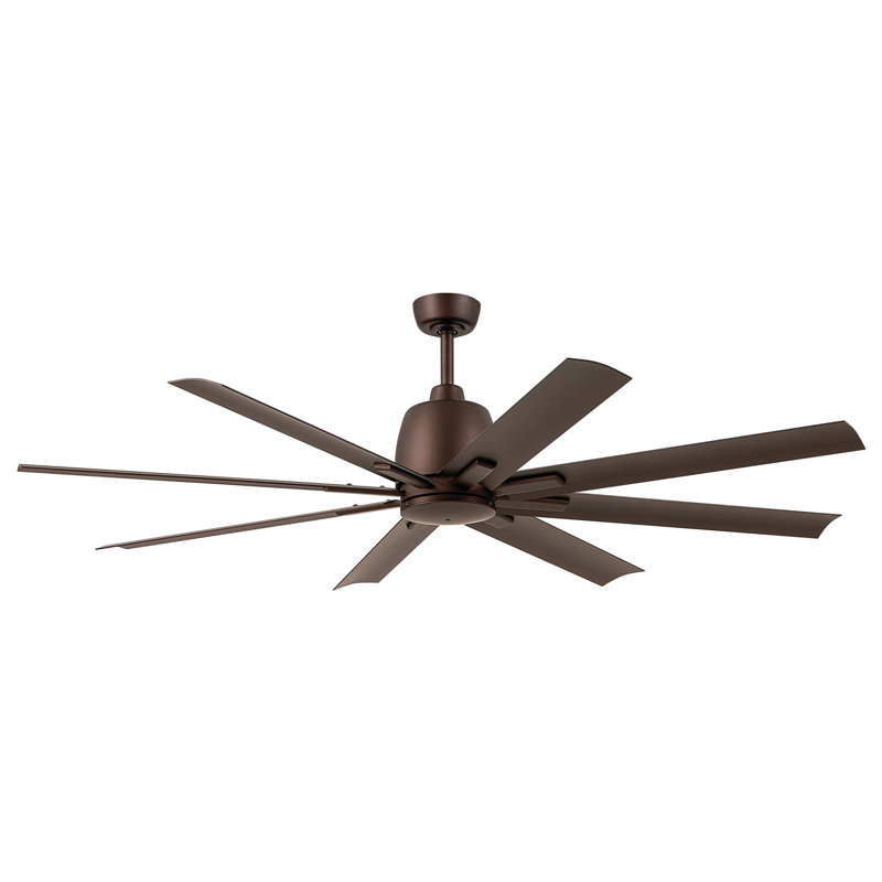 Ventilateur de plafond Jamahri, 65", Bronze satiné naturel