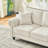 Chenille Sofa with Rolled Arms,Wood Legs and Nailhead Trim-1463797990-1463797991-1463797988