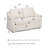 Polyester Slipcovered Loveseat with Reversible Cushions-1996928057