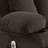 Swinging recliner massage heated sofa, with USB and 2 cup holders in side pockets, (Brown )-1268793889