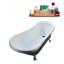 1549.4mm x 701mm Freestanding Soaking Acrylic Bathtub-104430269-104430266