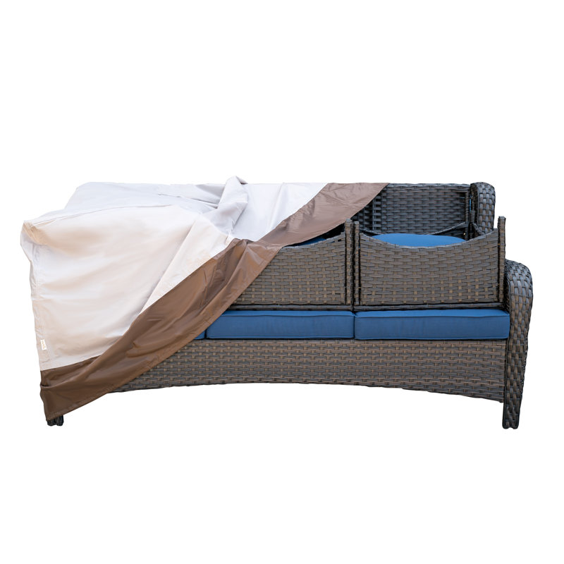 Beige and Brown Weatherproof Outdoor Furniture Cover