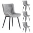 Comfortable Padded Dining Chairs with Back Easy Assembly Upholstered Side Chair, Accent Chairs for Kitchen, Dining Room
