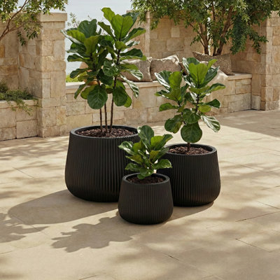 Ensemble de 3 pots à fleurs Sara