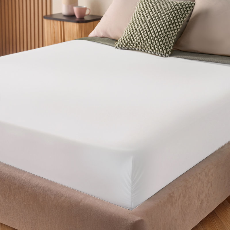 Silentnight Supersoft Perfect Fit Fitted Sheet, Double, White