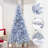 7.5Ft Pre-Lit Cool White Lights Silver Full Artificial Christmas Tree