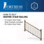 Panneau d'escalier en aluminium Inspire Railing H 32,5 po avec supports-70691384-70691381