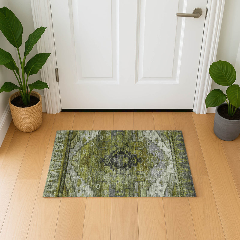 Premium Machine Washable Verlin AMF1776 Tribal Rug, Rectangle 1'8" x 2'6"