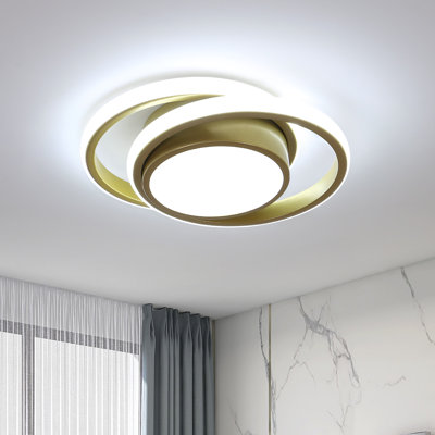 Modern 27cm Gold Round LED Ceiling Light
