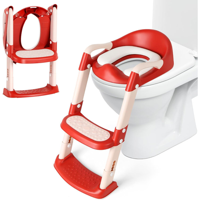 Siège de toilette rond pour enfant, Rouge
