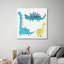 « dino trio », peinture sur toile tendue-1496436081