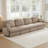 Chenille Cloud 4-Seater Sofa with Modular Design and Deep Seating