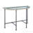 Sofa Table, Brantley Clear Glass & Sandy Gray Finish