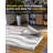 Mattress Topper Twin XL Memory Foam, 2 Inch Mattresses Pad Extra Long Twin Charcoal Infused, Soft College Dorm Bed Toppers, Certipur-US And Oeko,(Grey)