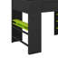 Lit superposé double en bois avec bureau, garde-robe, grand espace de rangement et lumière RVB-573596