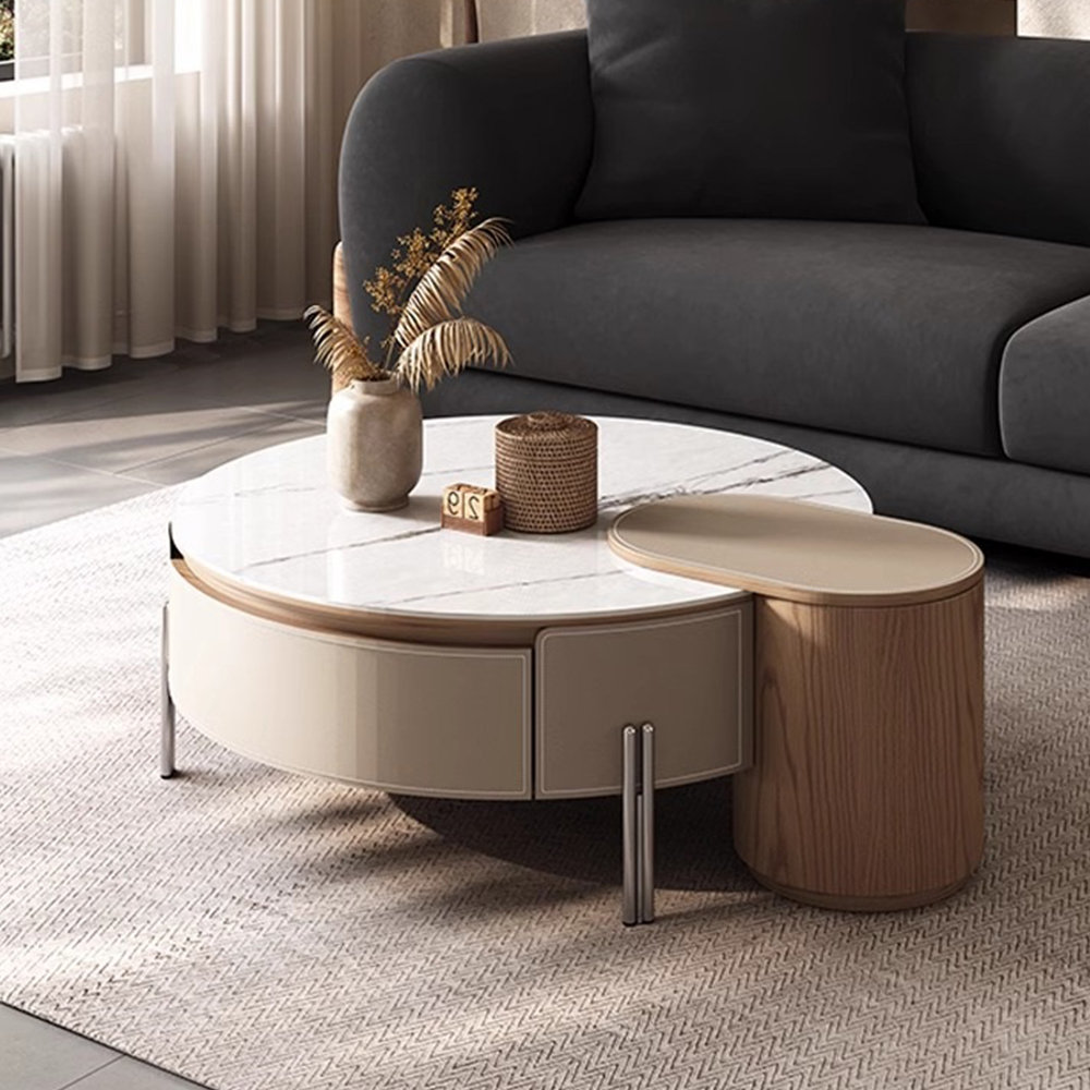 Bkoksety Adjustable creative simple rock plate tea table | Wayfair
