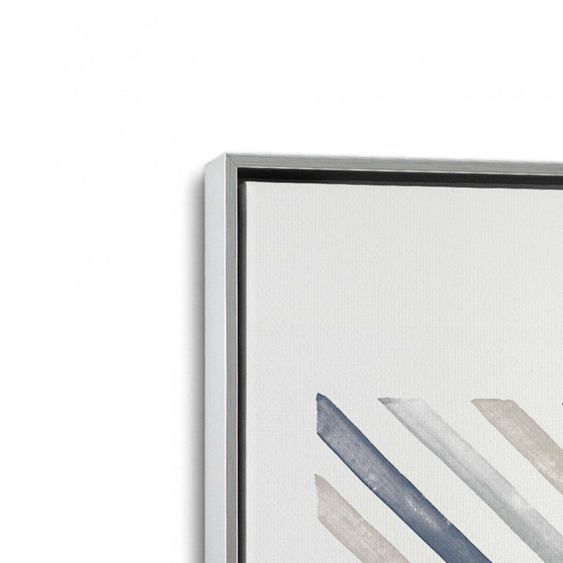 Linear Visions I Canvas Print in, 12.75" H x 8.75" W, Polished Chrome