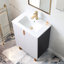 Ensemble de meuble-lavabo simple blanc 24 po-173521683