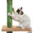 Ellamaria 90.2-108" Multi-purpose floor standing cat climbing tower with platform, adjustable height, toy ball, anti-tip design for cats up to 10 lbs.
