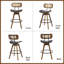 Tabouret de bar et de comptoir pivotant-881588614
