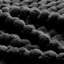 Tissu de repose-pieds en flanelle - noir